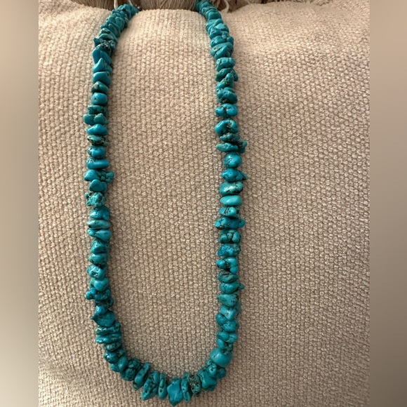COPY - Vintage Navajo Turquoise Nugget Necklace 20” - 49 grams - Picture 2 of 14